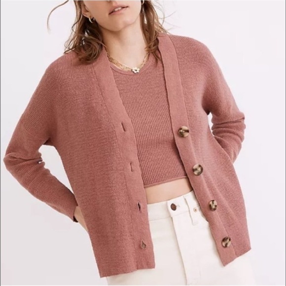 Madewell Birchmoor Cardigan Sweater with buttons - Size M - Picture 1 of 7